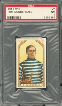 1911-12 C55 Imperial Tobacco #6 Tom Dunderdale – PSA NM 7